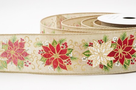 Vitta Ligata Floralis Poinsettiae Fuscae Levis Metallicae_KW0441GC-13-183